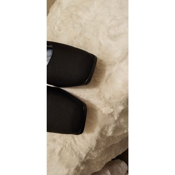 Stuart Weitzman Black Square Toe Pumps Heels Size 7.5 - Picture 4 of 9